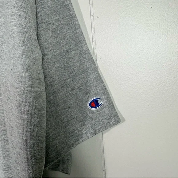Champion Gray Unisex Short Sleeve Cotton USA Flag Spellout Logo Tee T-Shirt 2XL - Picture 5 of 5